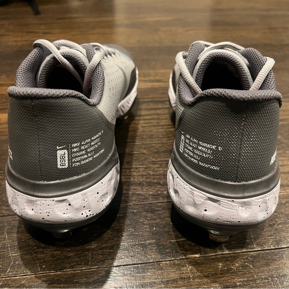 Nike Alpha Huarache 3 Elite Low React Baseball Cleats CK0746-002 Size 14 - Picture 7 of 7